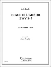 Fugue in C minor, BWV 847 Low Brass Trio P.O.D. cover